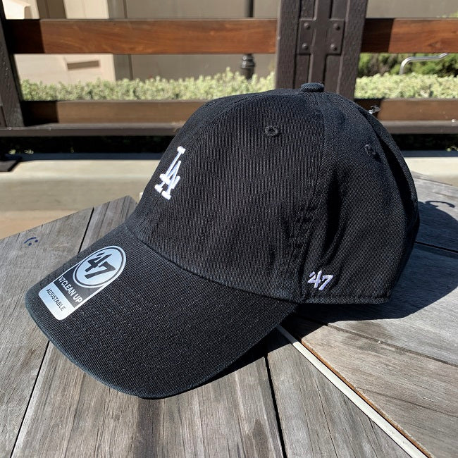 Los Angeles Dodgers Black 47 Brand Base Runner Clean Up Dad Hat