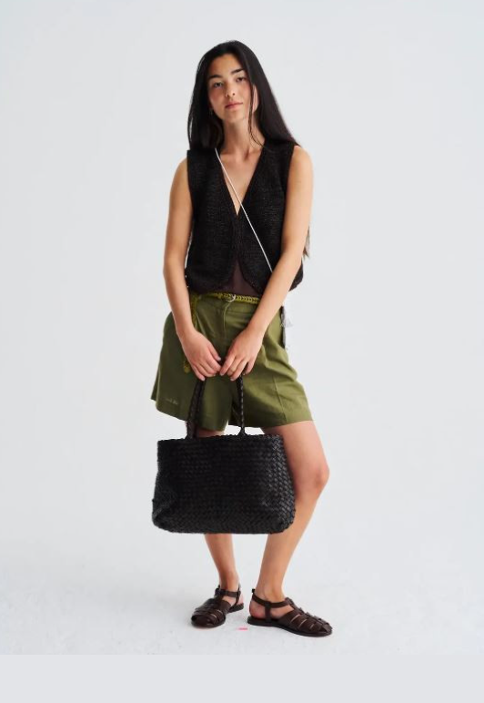 Vintage Mesh Tote DARK BROWN -Dragon Diffusion