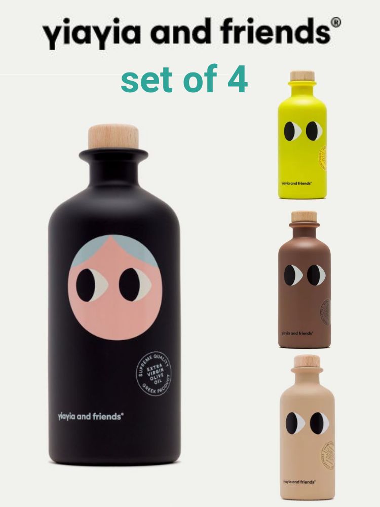 YIAYIA & FRIENDS Extra virgin olive oil SET OF 4