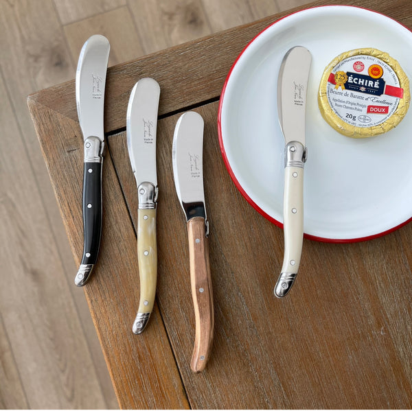 Laguiole Rainbow Cheese Tools Set Butter Knife, Spreader, Cutter